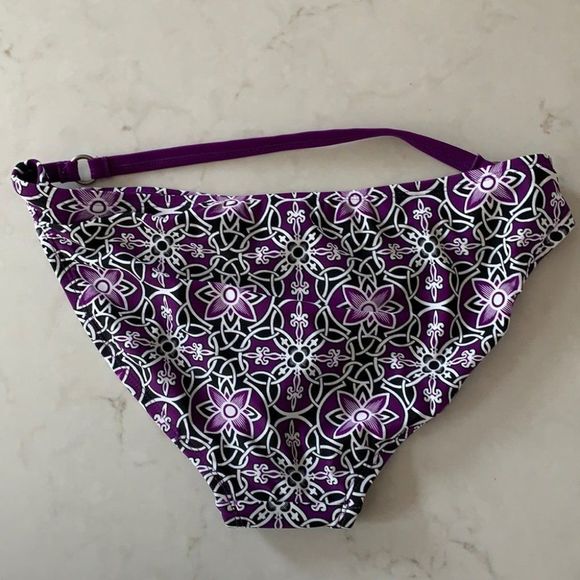 converse purple black floral bikini bottoms - Picture 3 of 7
